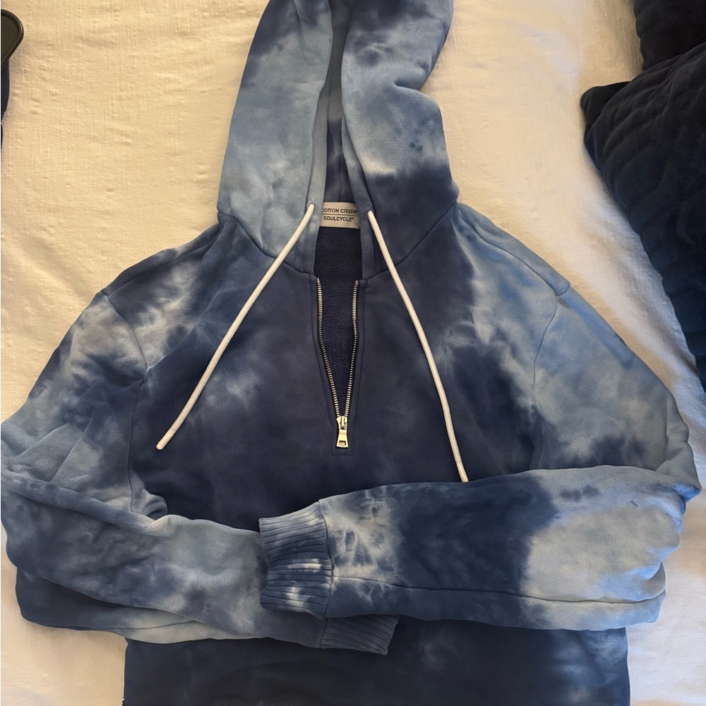 Cotton Citizen Blue Tie-Dye Hoodie